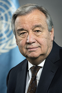 United Nations Secretary-General, António Guterres<br />
UN Photo/Mark Garten