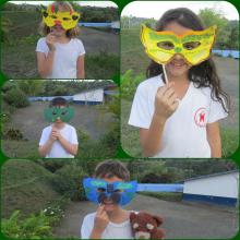 Crafting Bird Masks at Liceo Taller San Miguel